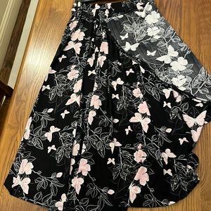 Black and pink butterfly skirt